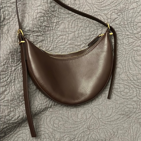 NWT MADEWELL Elegant Brown Leather Women's Crossbody Bag - Picture 2 of 6